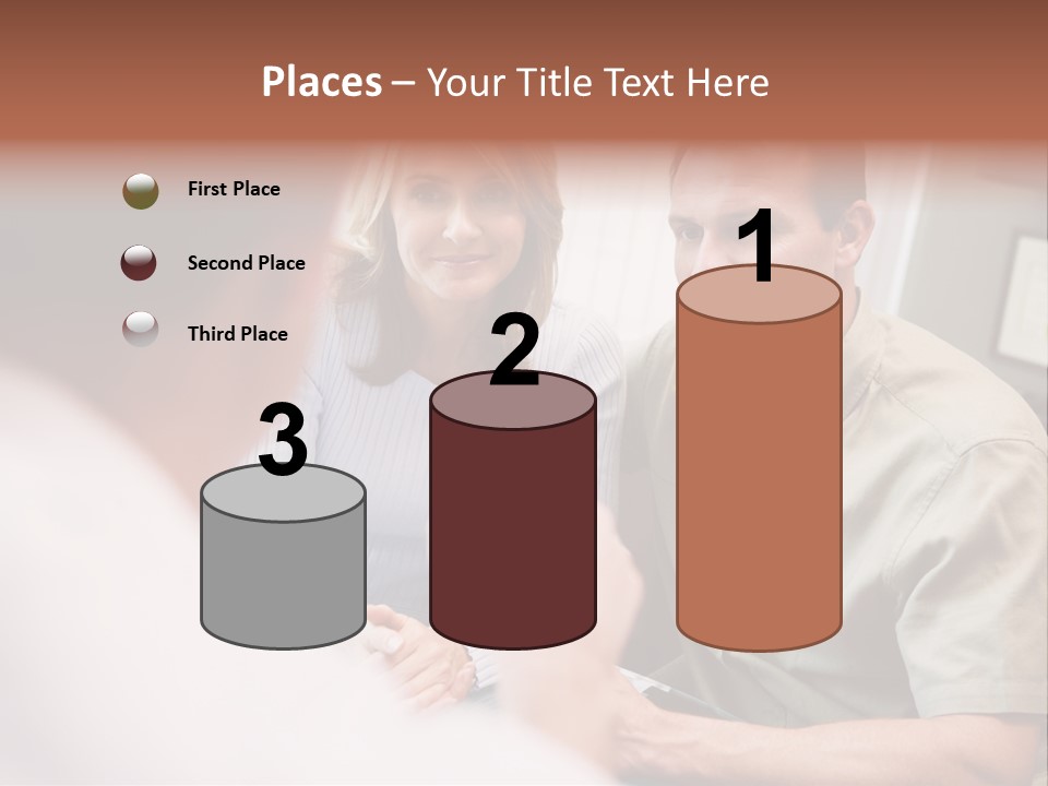 Couple In Consultation At Ivf Clinic Talking To Doctor PowerPoint Template