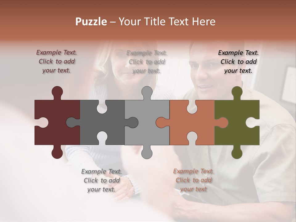 Couple In Consultation At Ivf Clinic Talking To Doctor PowerPoint Template