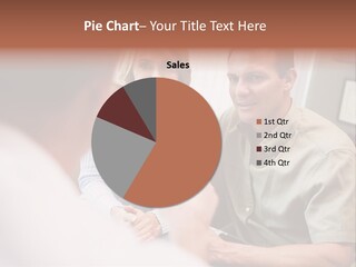 Couple In Consultation At Ivf Clinic Talking To Doctor PowerPoint Template