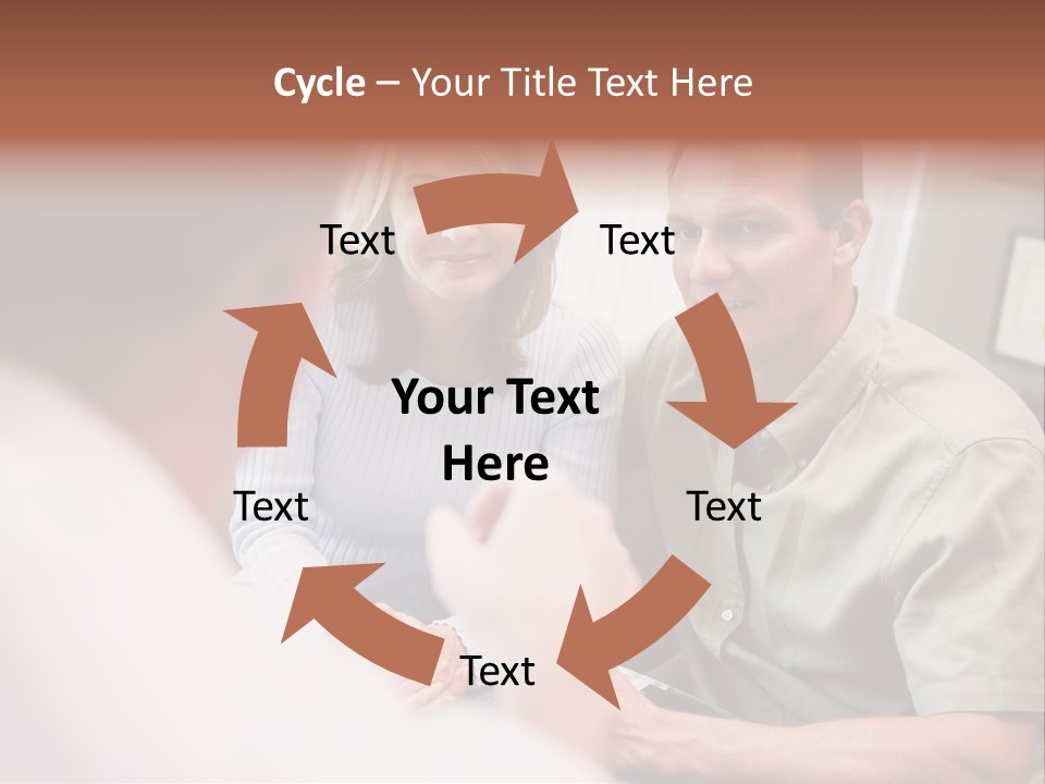 Couple In Consultation At Ivf Clinic Talking To Doctor PowerPoint Template