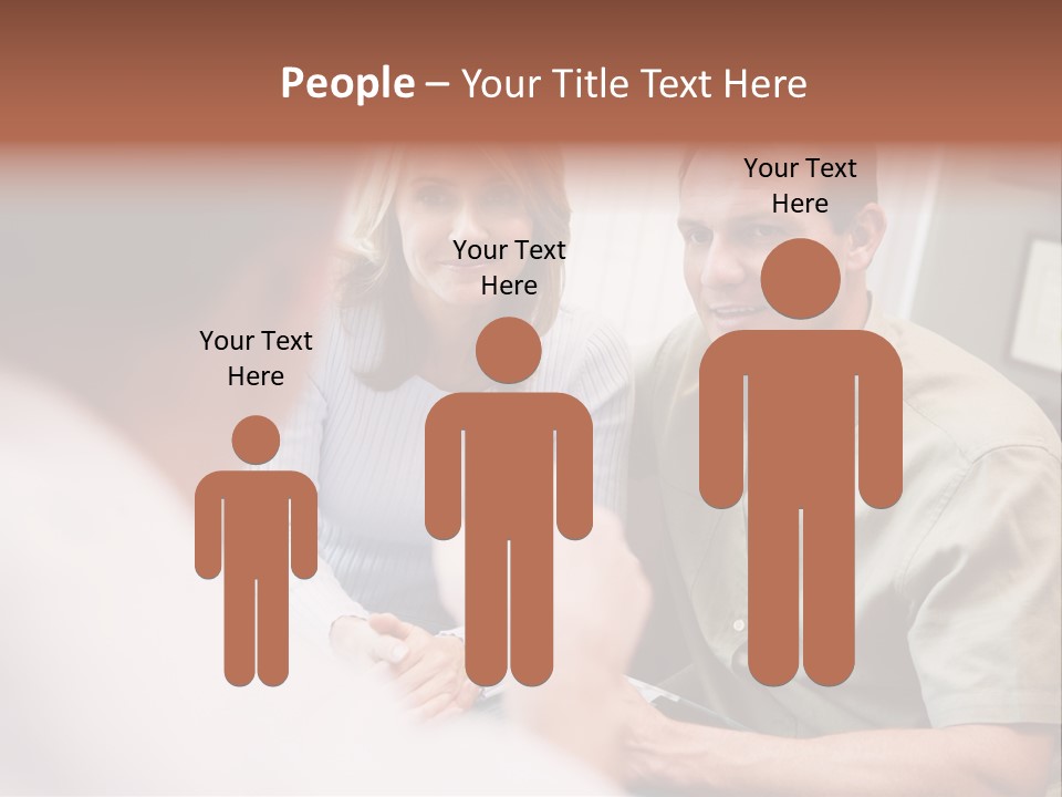 Couple In Consultation At Ivf Clinic Talking To Doctor PowerPoint Template