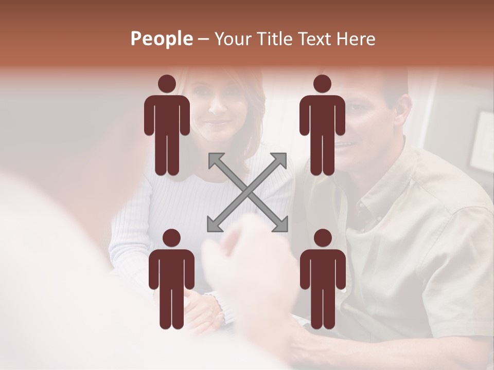 Couple In Consultation At Ivf Clinic Talking To Doctor PowerPoint Template