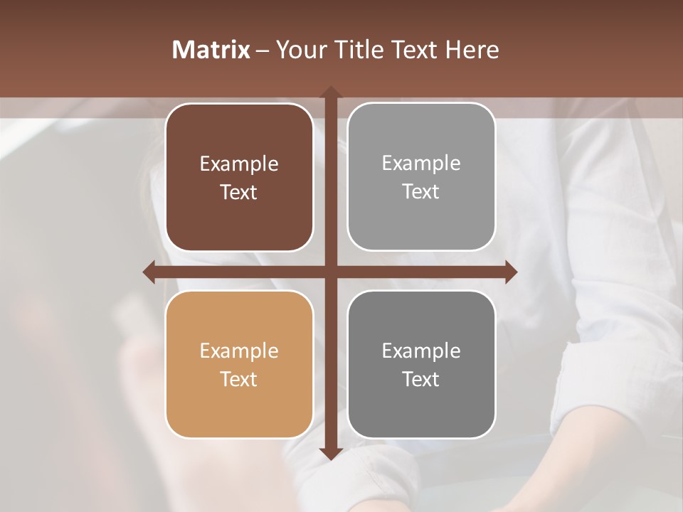 Woman Having Meeting With Doctor In Ivf Clinic Sitting At Desk PowerPoint Template