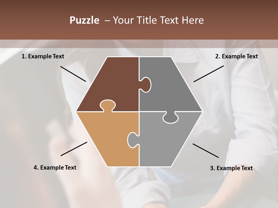 Woman Having Meeting With Doctor In Ivf Clinic Sitting At Desk PowerPoint Template