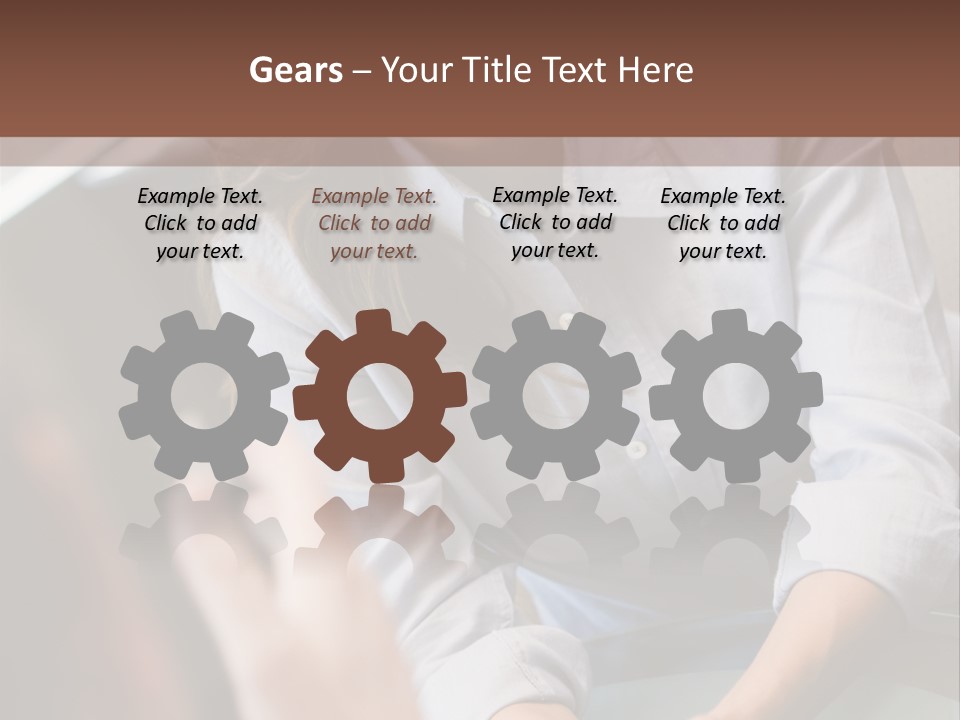 Woman Having Meeting With Doctor In Ivf Clinic Sitting At Desk PowerPoint Template