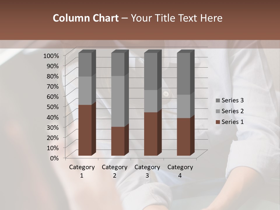Woman Having Meeting With Doctor In Ivf Clinic Sitting At Desk PowerPoint Template