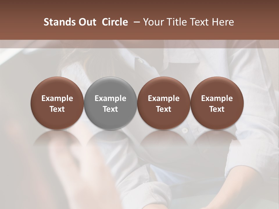 Woman Having Meeting With Doctor In Ivf Clinic Sitting At Desk PowerPoint Template