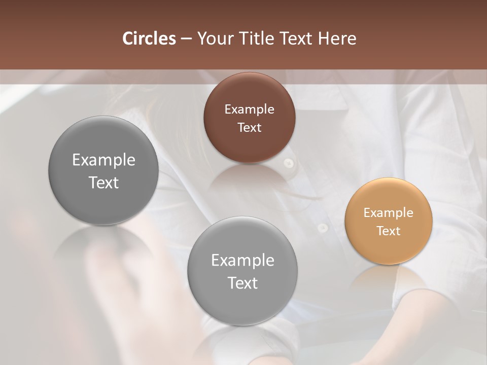 Woman Having Meeting With Doctor In Ivf Clinic Sitting At Desk PowerPoint Template