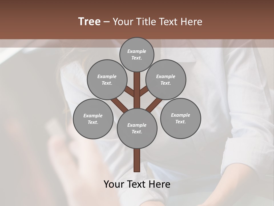 Woman Having Meeting With Doctor In Ivf Clinic Sitting At Desk PowerPoint Template