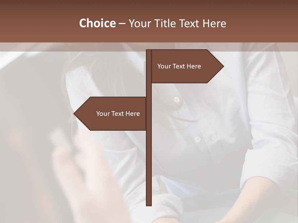 Woman Having Meeting With Doctor In Ivf Clinic Sitting At Desk PowerPoint Template