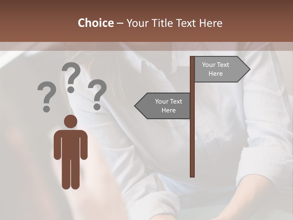 Woman Having Meeting With Doctor In Ivf Clinic Sitting At Desk PowerPoint Template