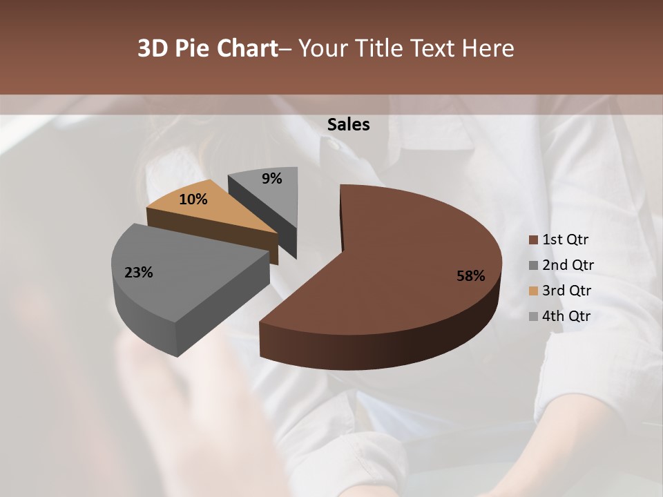 Woman Having Meeting With Doctor In Ivf Clinic Sitting At Desk PowerPoint Template