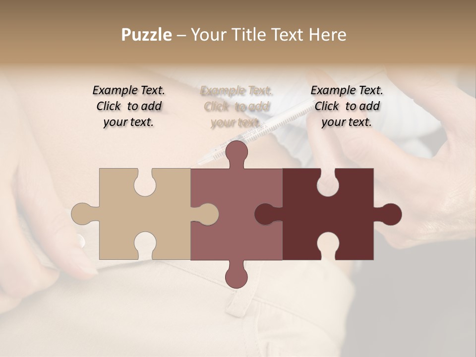 Close Up Of Woman Injecting Drugs To Prepare For Ivf Treatment PowerPoint Template