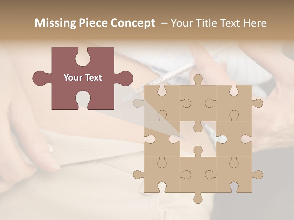 Close Up Of Woman Injecting Drugs To Prepare For Ivf Treatment PowerPoint Template