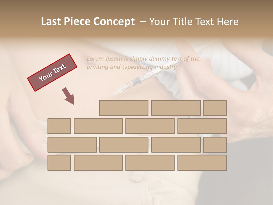 Close Up Of Woman Injecting Drugs To Prepare For Ivf Treatment PowerPoint Template