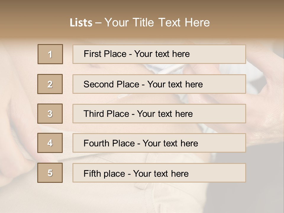 Close Up Of Woman Injecting Drugs To Prepare For Ivf Treatment PowerPoint Template