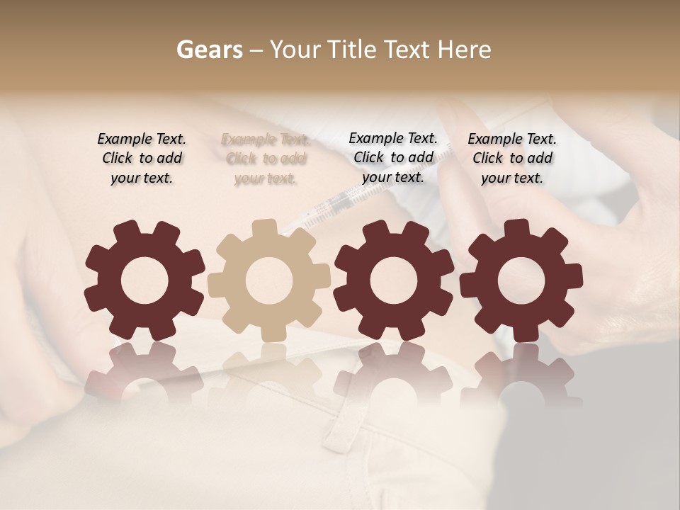 Close Up Of Woman Injecting Drugs To Prepare For Ivf Treatment PowerPoint Template