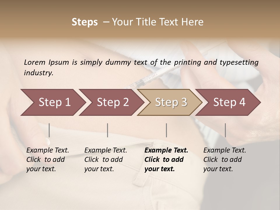 Close Up Of Woman Injecting Drugs To Prepare For Ivf Treatment PowerPoint Template