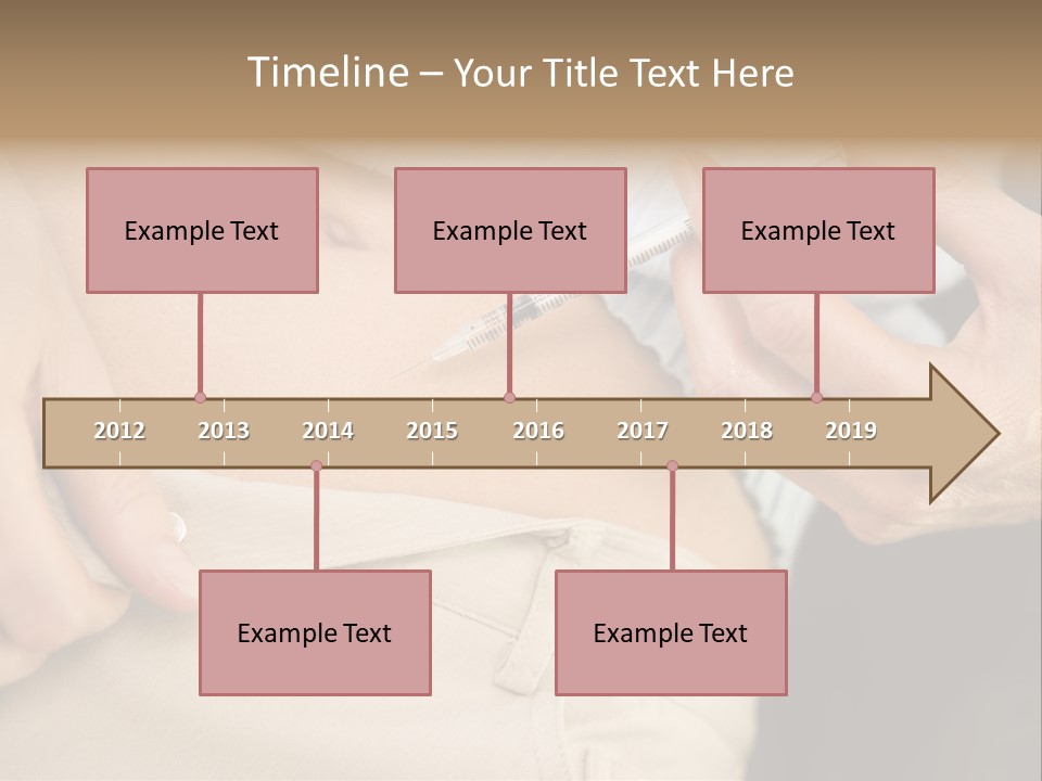 Close Up Of Woman Injecting Drugs To Prepare For Ivf Treatment PowerPoint Template