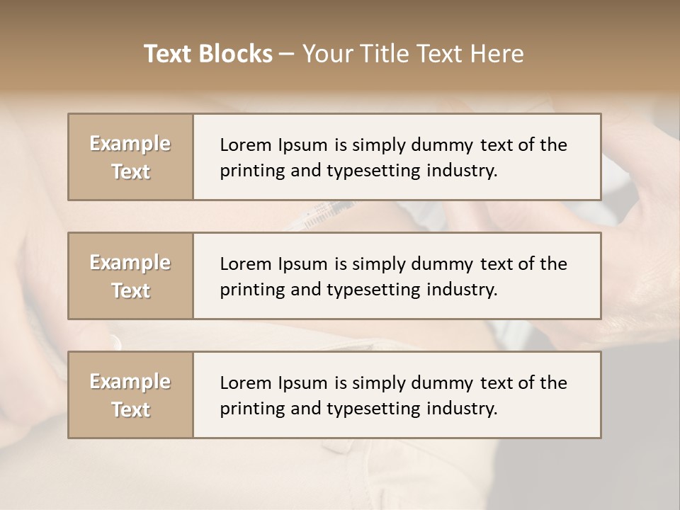 Close Up Of Woman Injecting Drugs To Prepare For Ivf Treatment PowerPoint Template