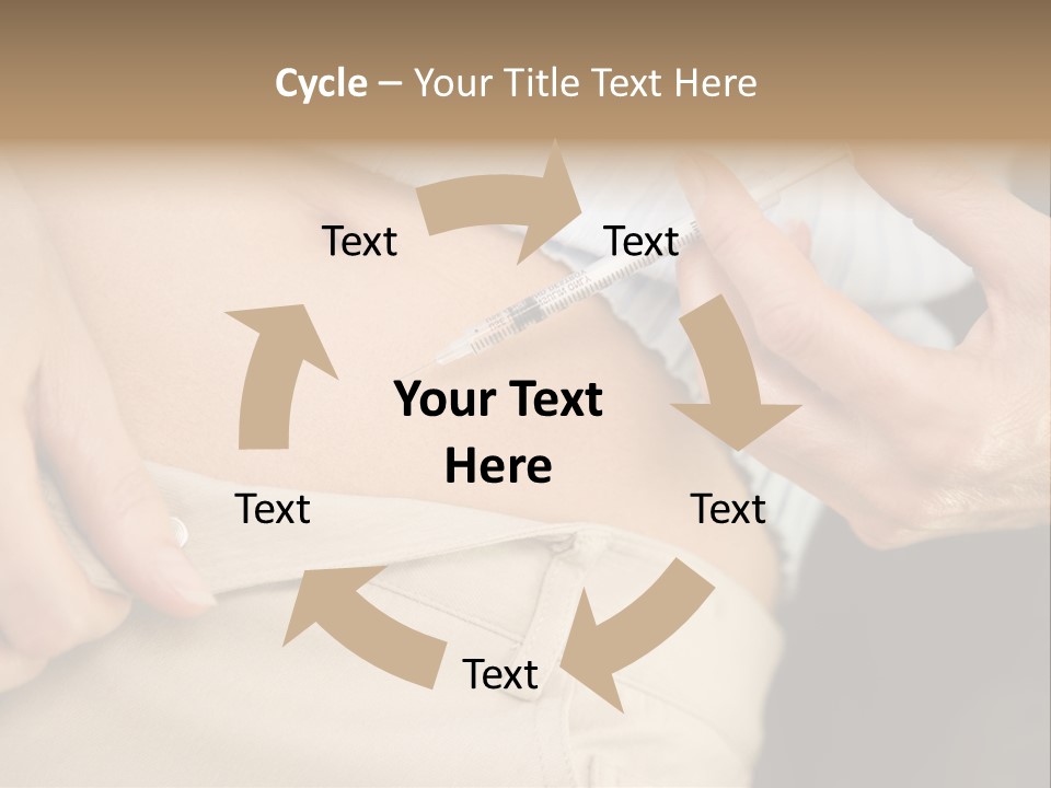 Close Up Of Woman Injecting Drugs To Prepare For Ivf Treatment PowerPoint Template