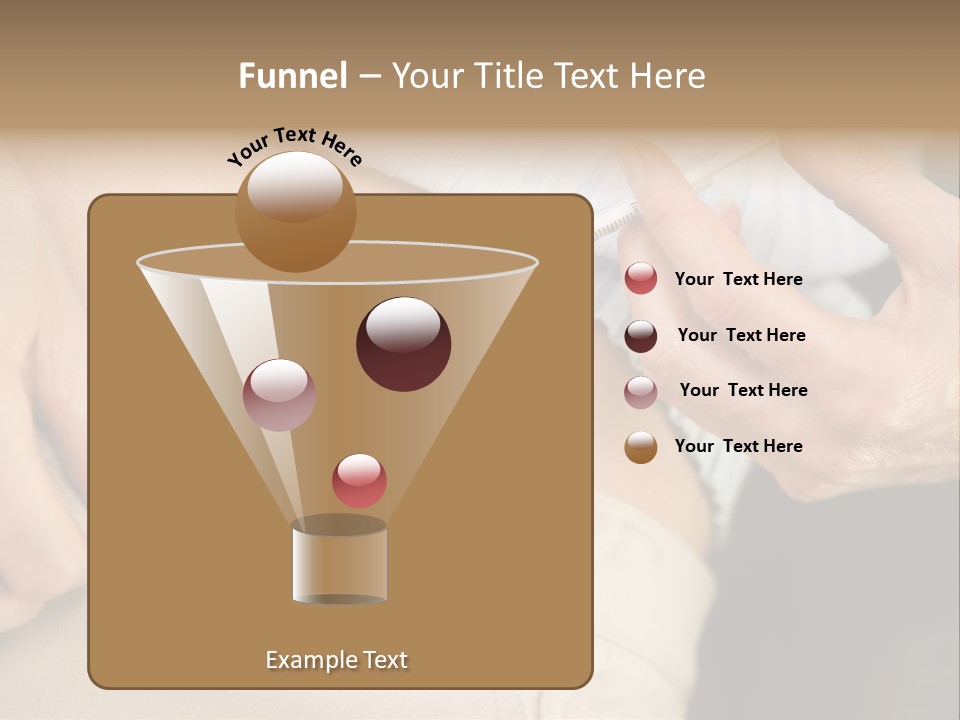 Close Up Of Woman Injecting Drugs To Prepare For Ivf Treatment PowerPoint Template