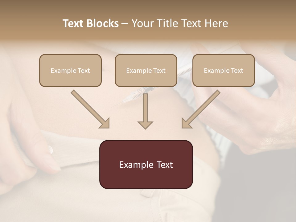 Close Up Of Woman Injecting Drugs To Prepare For Ivf Treatment PowerPoint Template