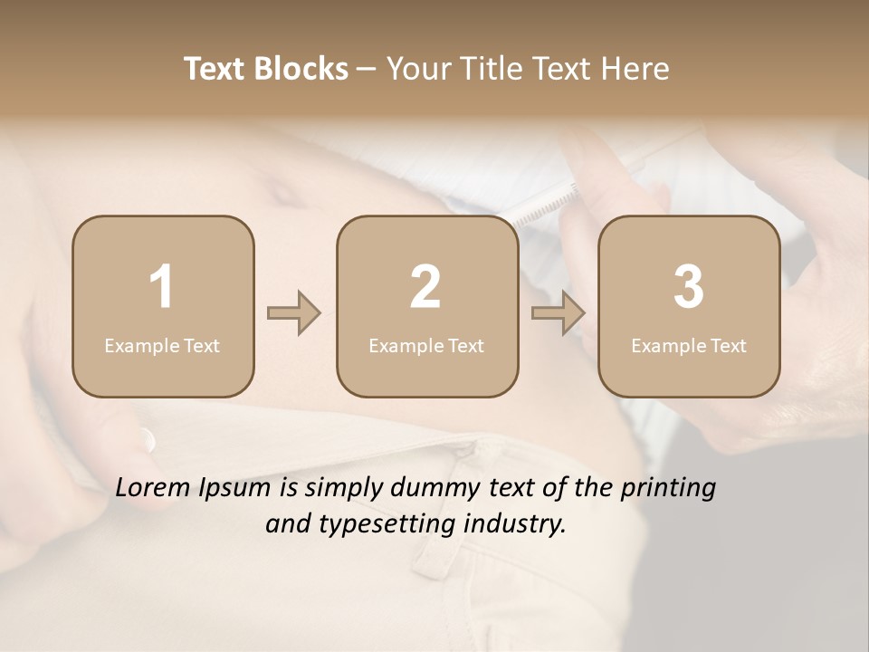 Close Up Of Woman Injecting Drugs To Prepare For Ivf Treatment PowerPoint Template