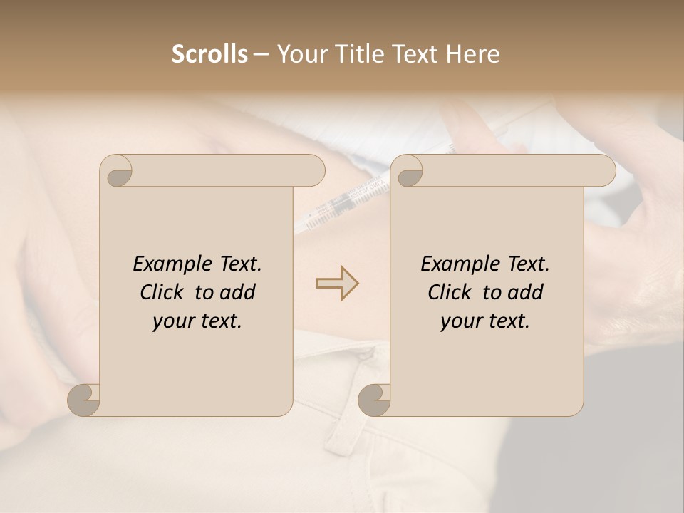 Close Up Of Woman Injecting Drugs To Prepare For Ivf Treatment PowerPoint Template