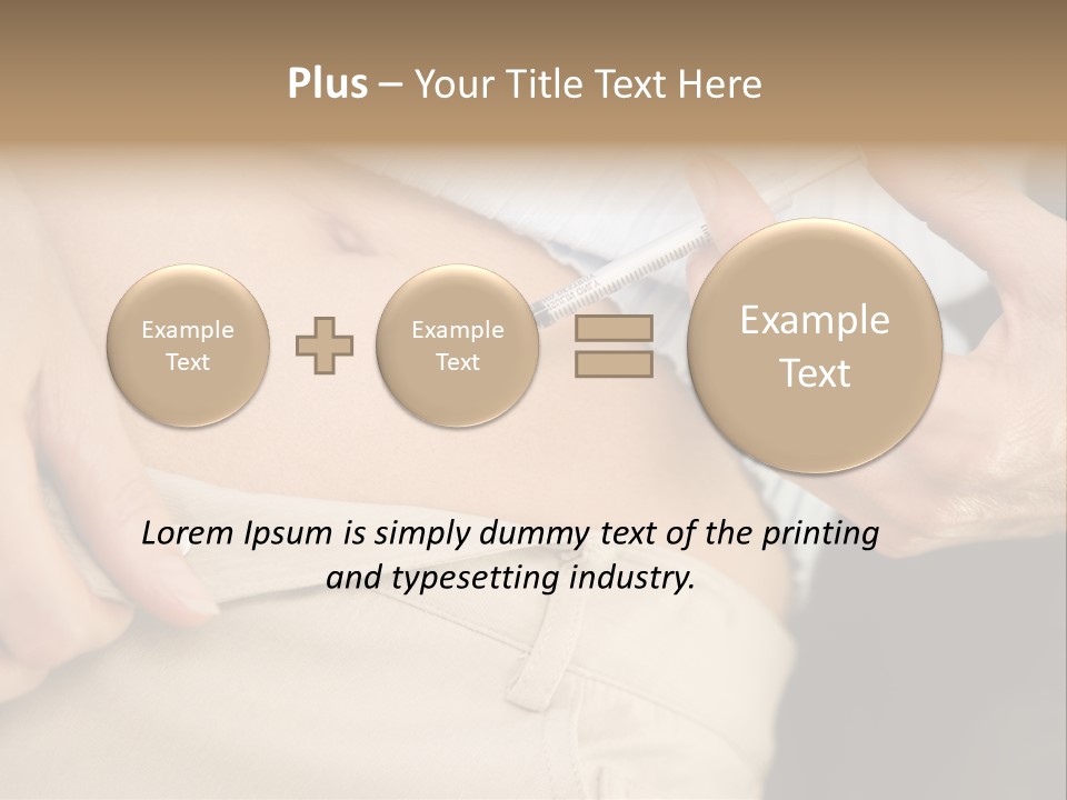 Close Up Of Woman Injecting Drugs To Prepare For Ivf Treatment PowerPoint Template