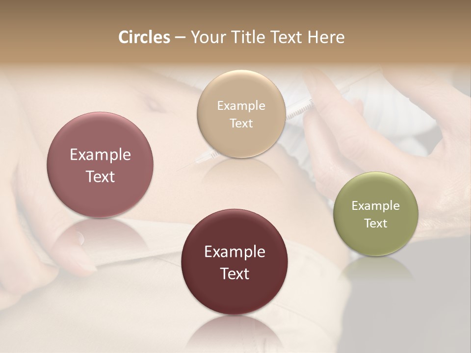 Close Up Of Woman Injecting Drugs To Prepare For Ivf Treatment PowerPoint Template