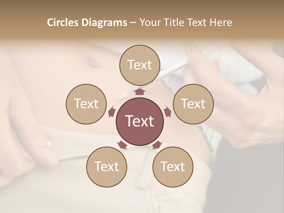 Close Up Of Woman Injecting Drugs To Prepare For Ivf Treatment PowerPoint Template