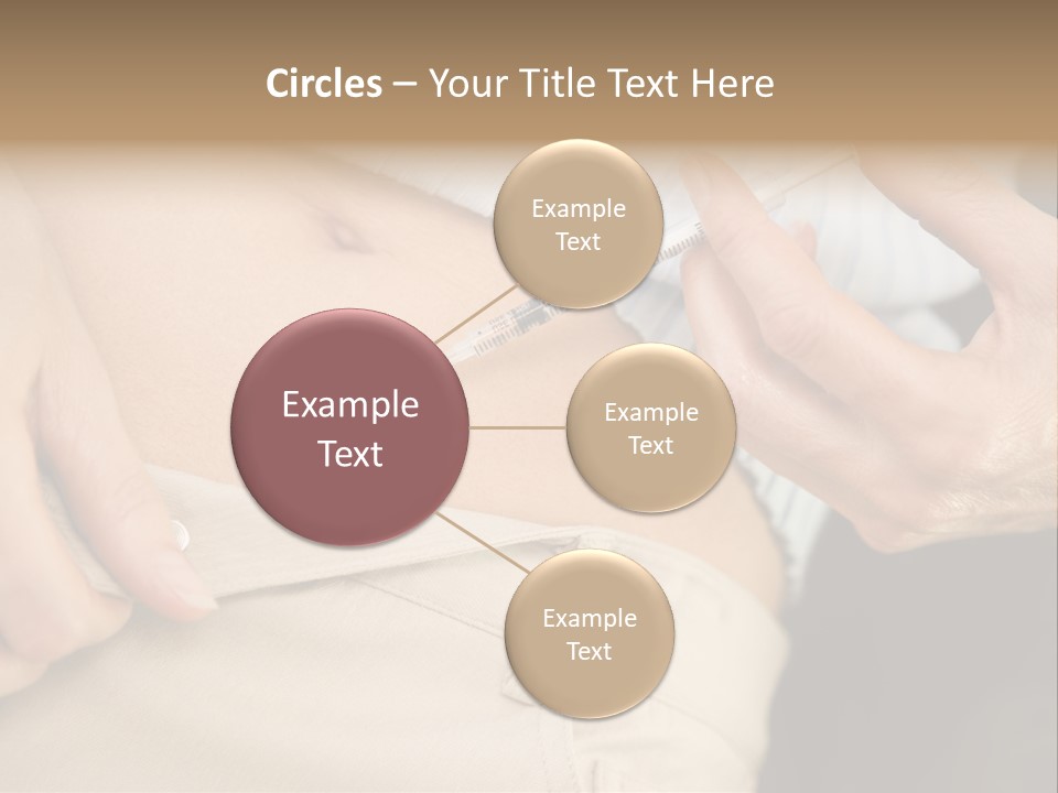 Close Up Of Woman Injecting Drugs To Prepare For Ivf Treatment PowerPoint Template