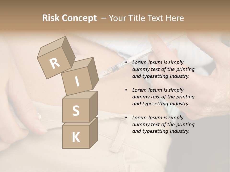 Close Up Of Woman Injecting Drugs To Prepare For Ivf Treatment PowerPoint Template