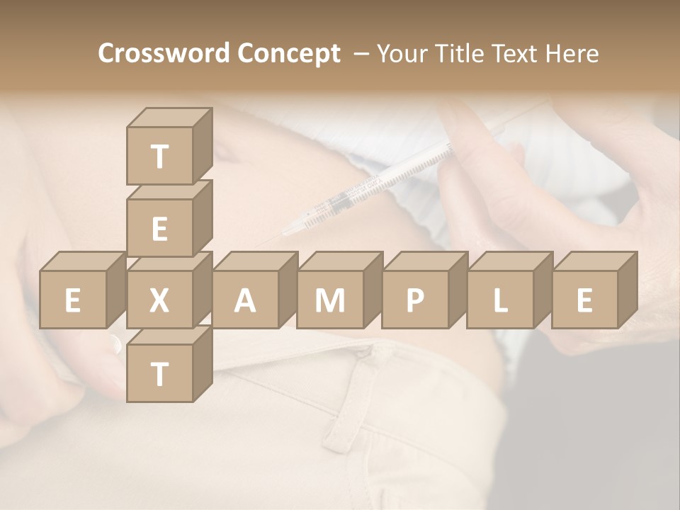 Close Up Of Woman Injecting Drugs To Prepare For Ivf Treatment PowerPoint Template