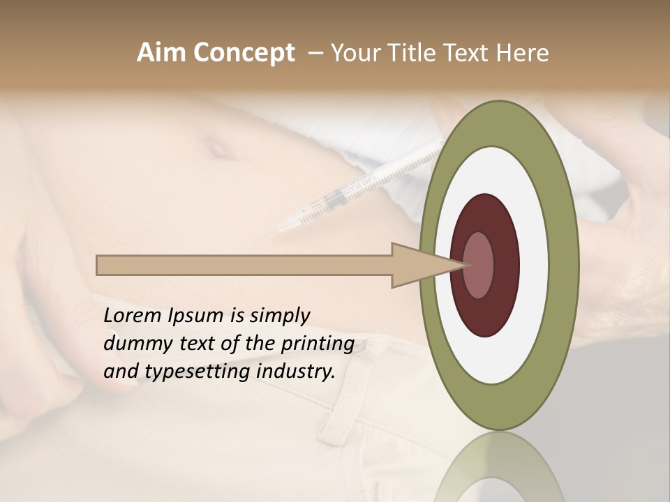 Close Up Of Woman Injecting Drugs To Prepare For Ivf Treatment PowerPoint Template