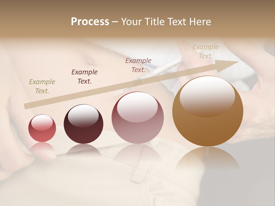 Close Up Of Woman Injecting Drugs To Prepare For Ivf Treatment PowerPoint Template