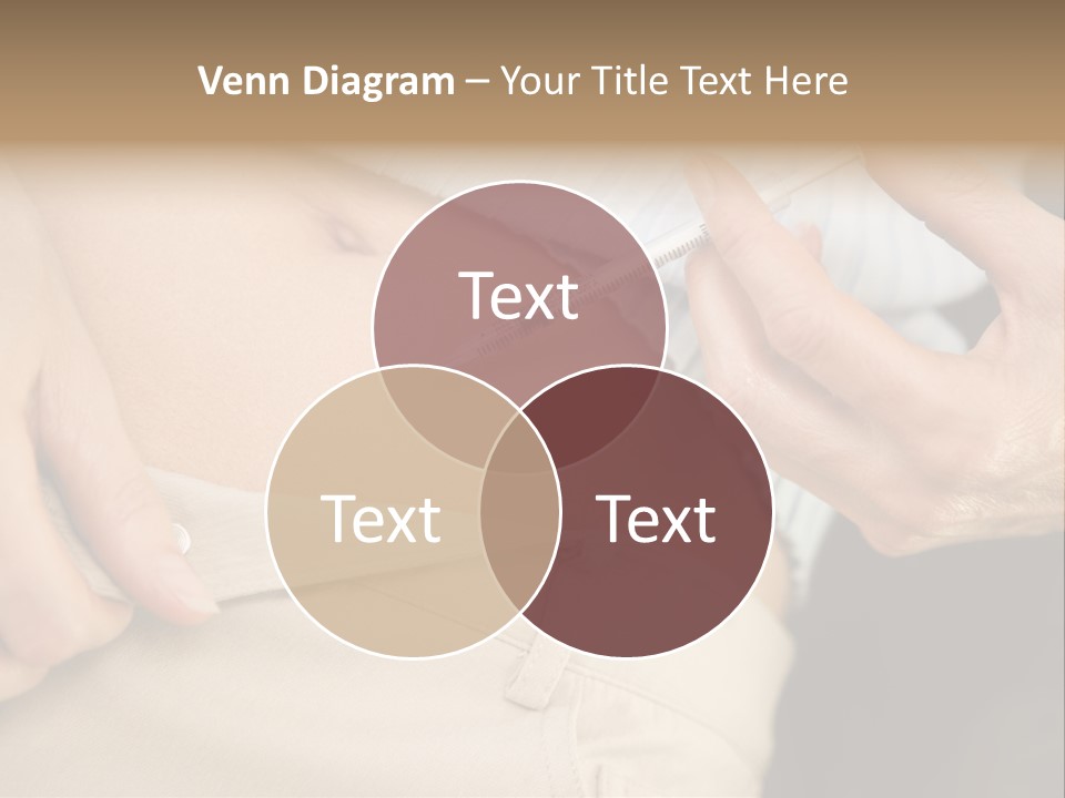 Close Up Of Woman Injecting Drugs To Prepare For Ivf Treatment PowerPoint Template