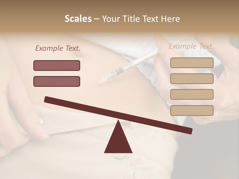 Close Up Of Woman Injecting Drugs To Prepare For Ivf Treatment PowerPoint Template