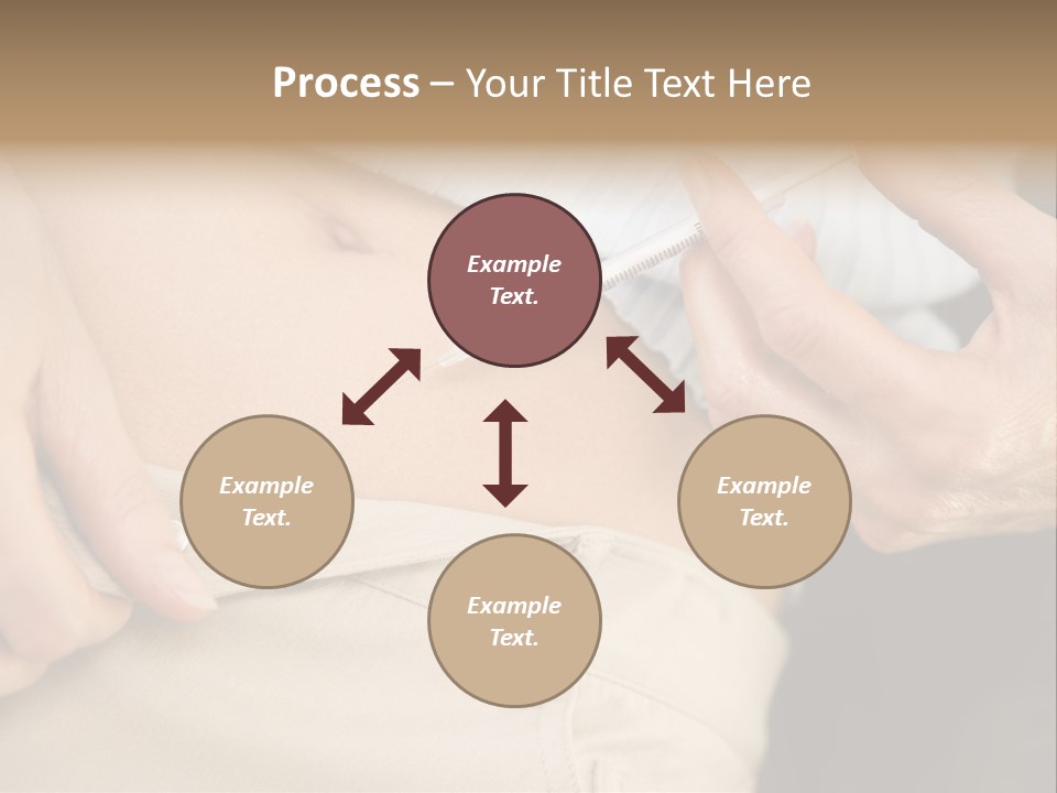 Close Up Of Woman Injecting Drugs To Prepare For Ivf Treatment PowerPoint Template