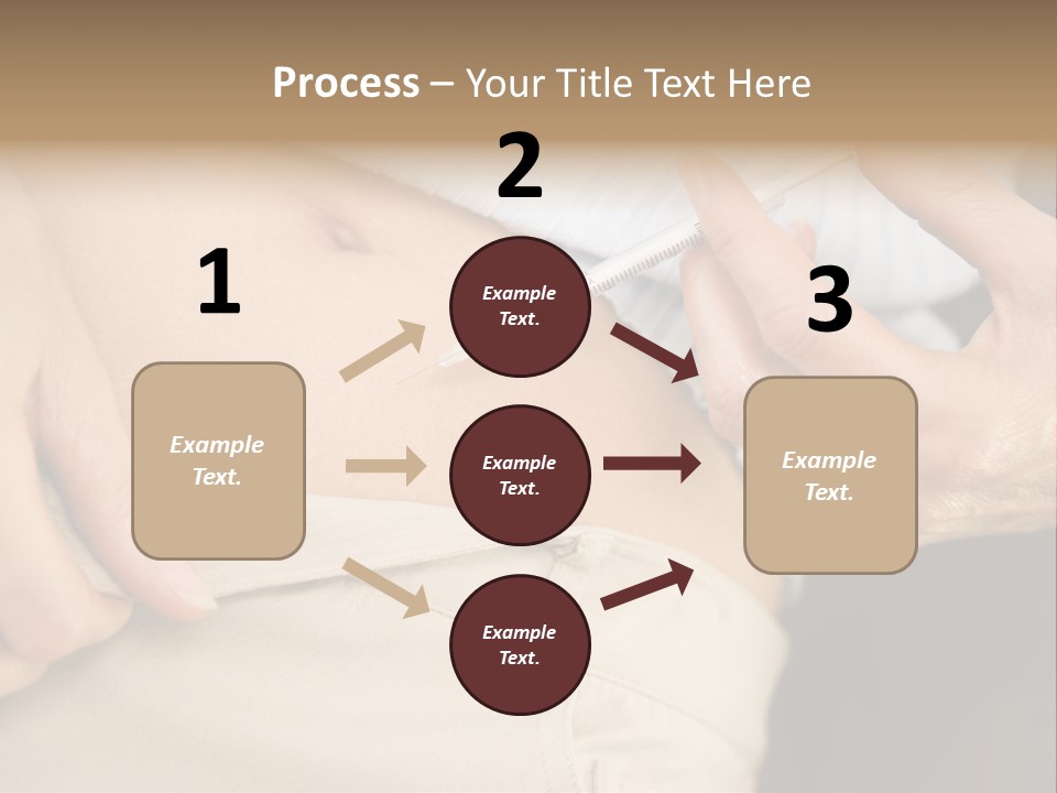 Close Up Of Woman Injecting Drugs To Prepare For Ivf Treatment PowerPoint Template