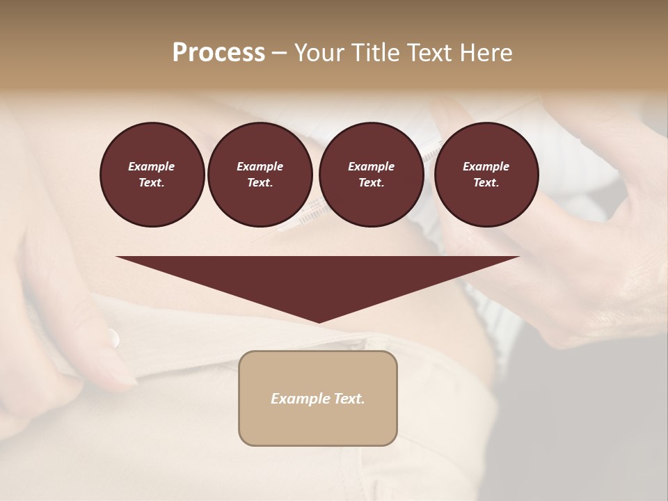 Close Up Of Woman Injecting Drugs To Prepare For Ivf Treatment PowerPoint Template
