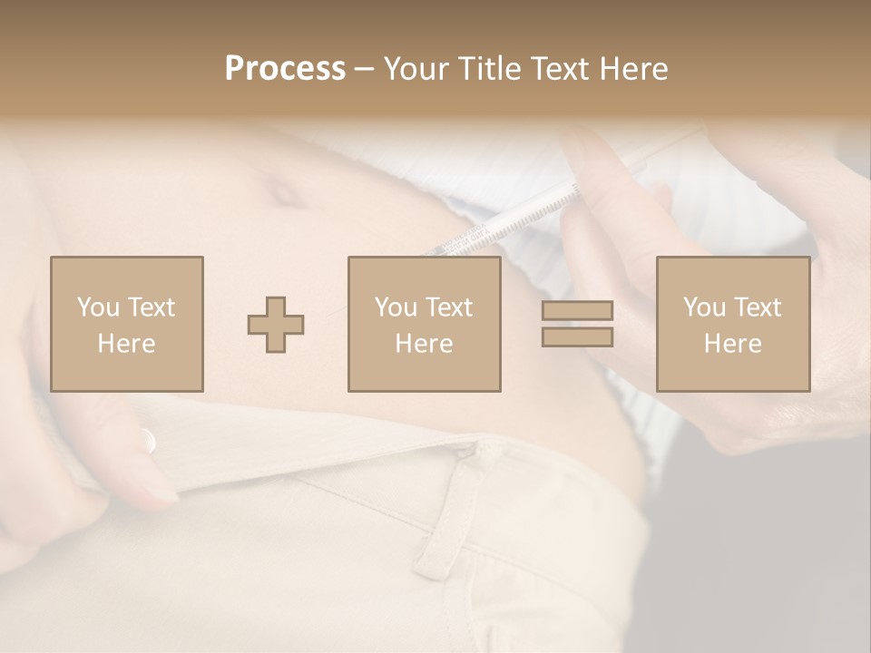 Close Up Of Woman Injecting Drugs To Prepare For Ivf Treatment PowerPoint Template