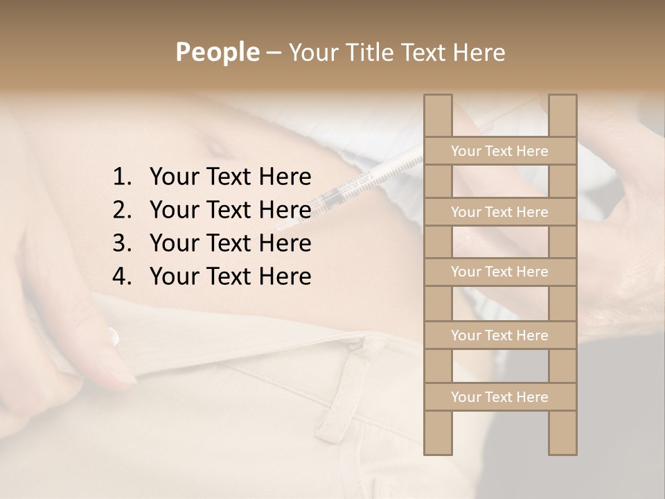 Close Up Of Woman Injecting Drugs To Prepare For Ivf Treatment PowerPoint Template