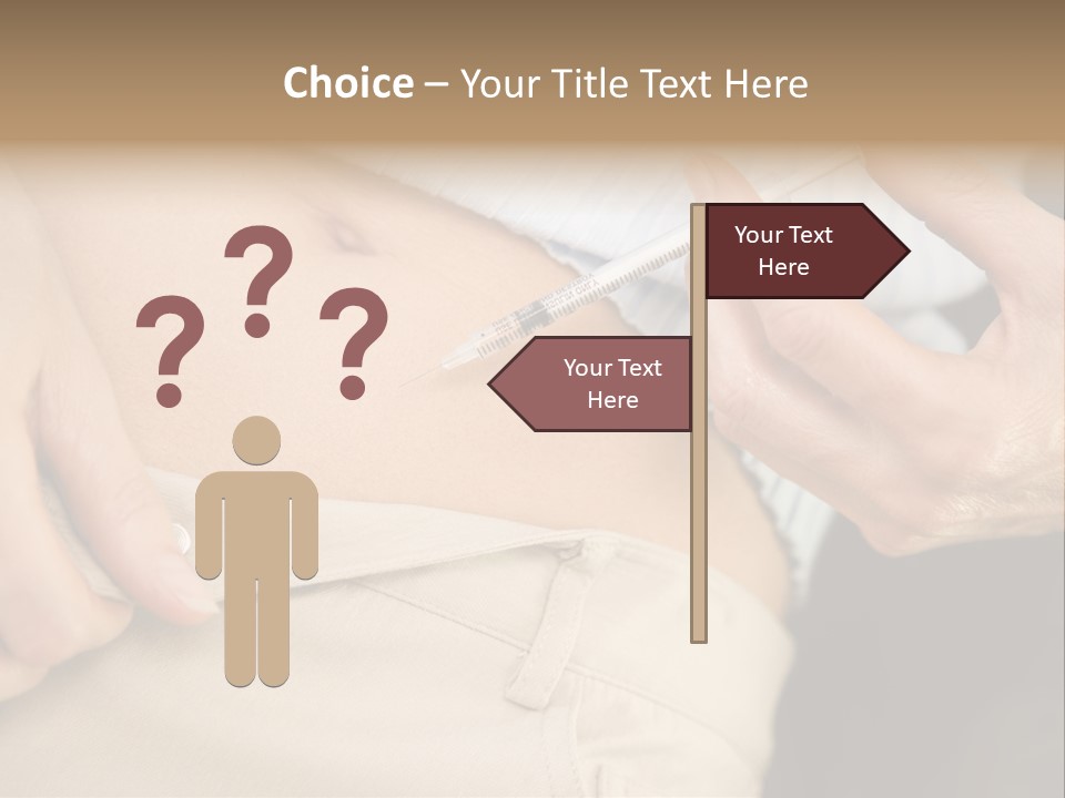 Close Up Of Woman Injecting Drugs To Prepare For Ivf Treatment PowerPoint Template
