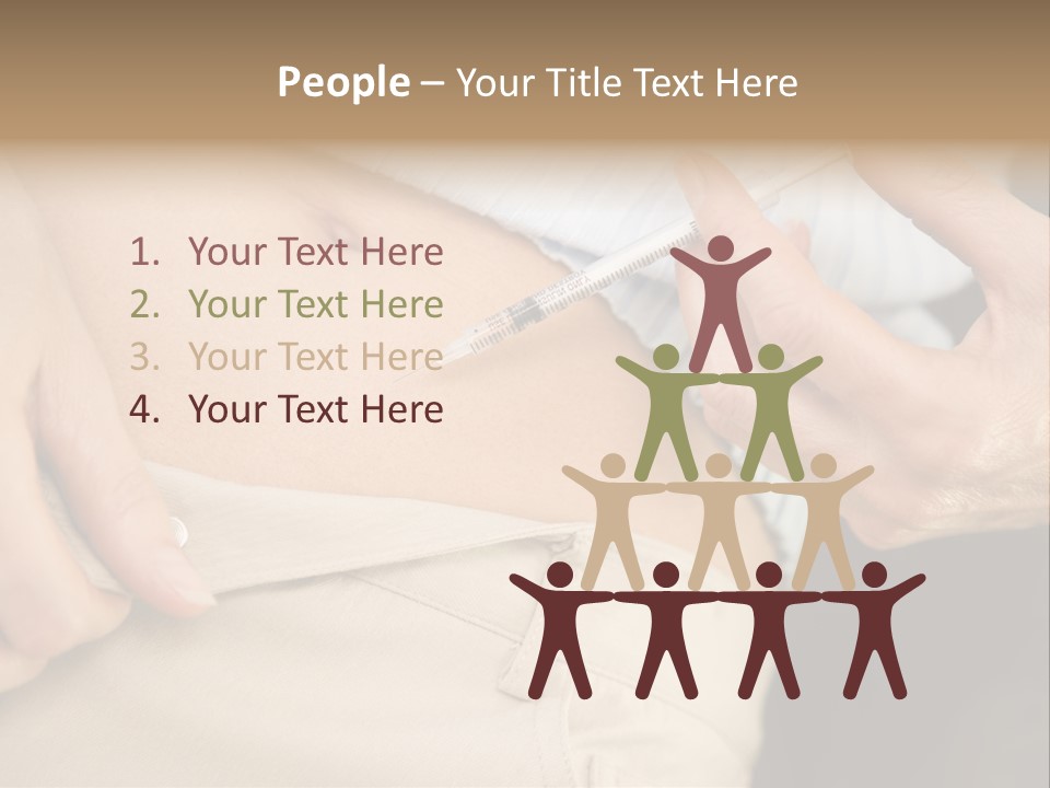 Close Up Of Woman Injecting Drugs To Prepare For Ivf Treatment PowerPoint Template