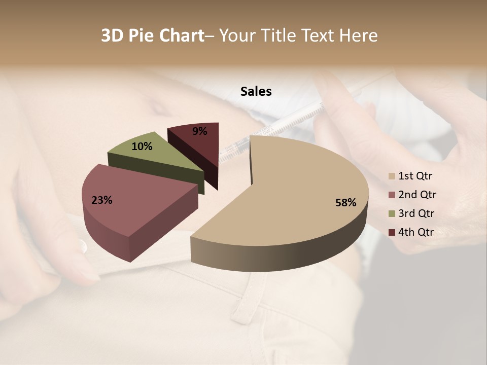 Close Up Of Woman Injecting Drugs To Prepare For Ivf Treatment PowerPoint Template