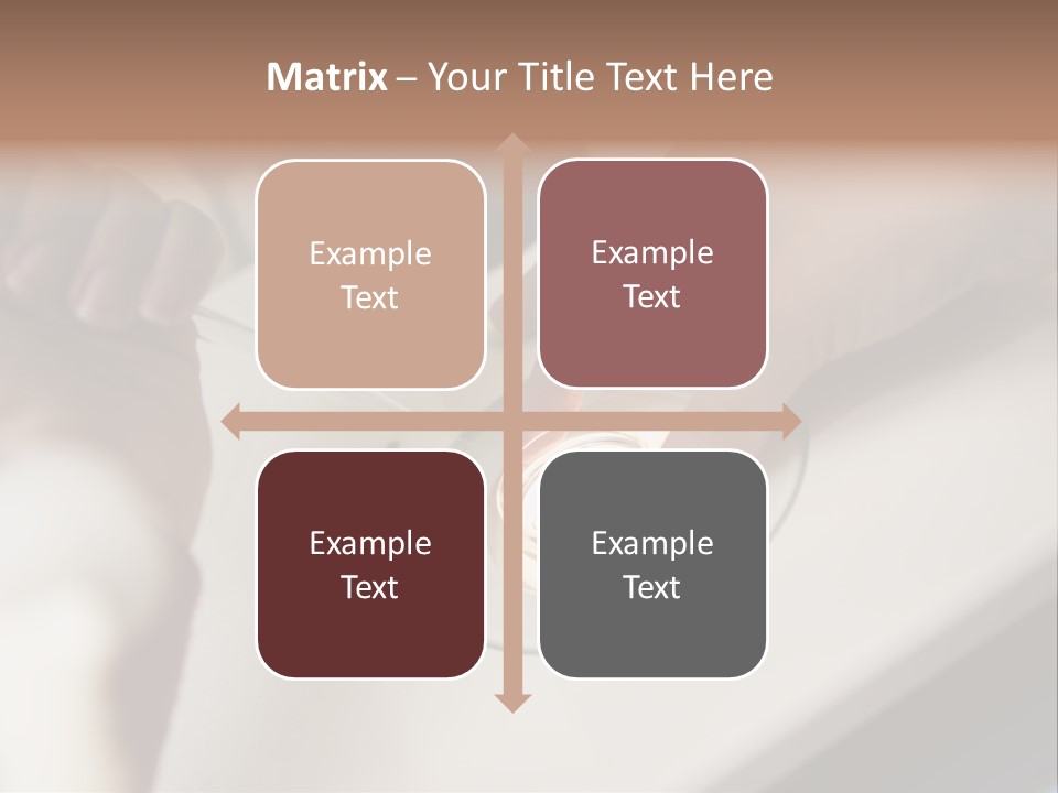 Embryologist Adding Sperm To Egg In Laboratory PowerPoint Template
