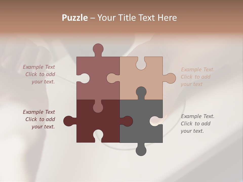 Embryologist Adding Sperm To Egg In Laboratory PowerPoint Template