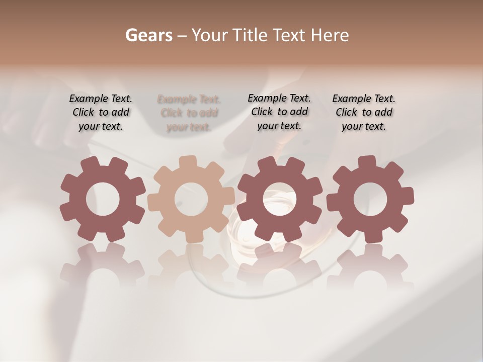 Embryologist Adding Sperm To Egg In Laboratory PowerPoint Template